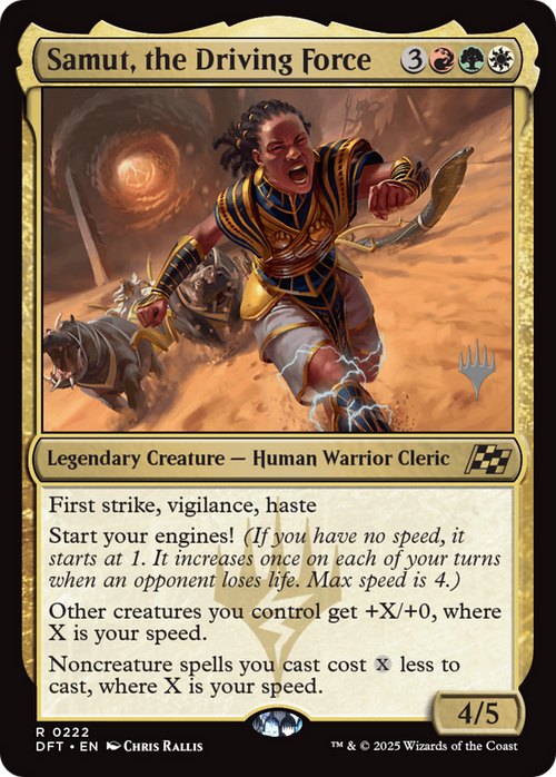 Samut, the Driving Force (PPDFT-222P) - Promo Pack: Aetherdrift Foil