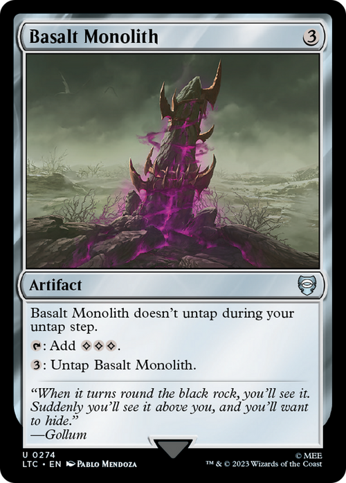 Basalt Monolith (LTC-274) - Tales of Middle-earth Commander