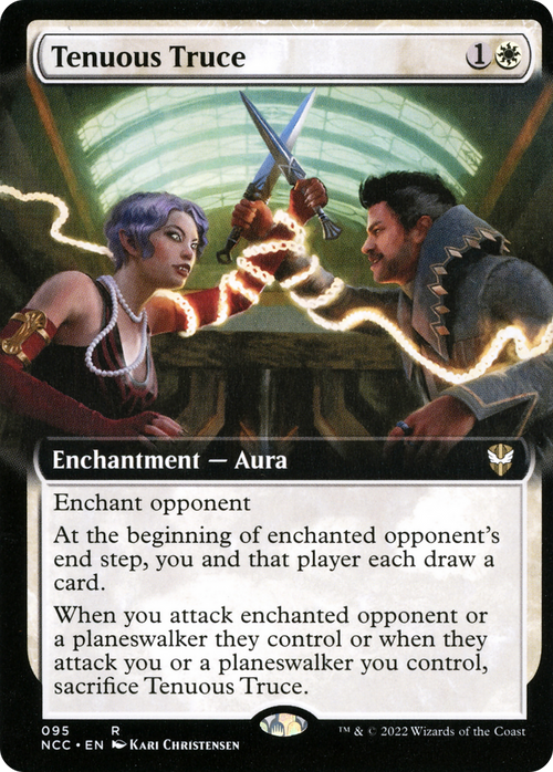 Tenuous Truce (Extended Art) (NCC-095) - New Capenna Commander: (Extended Art) Foil