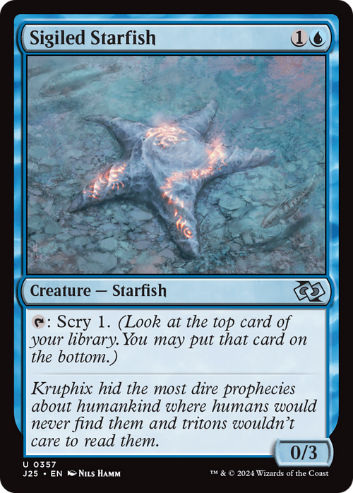 Sigiled Starfish (J25-357) - Foundations Jumpstart