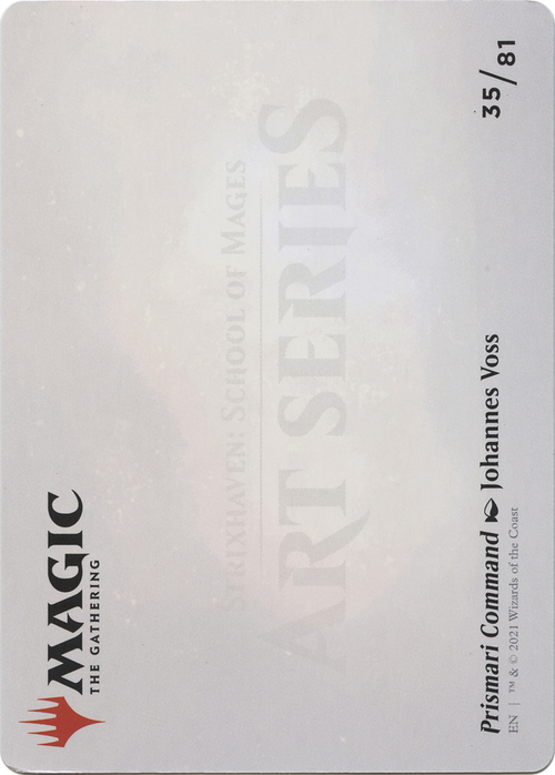 Prismari Command // Prismari Command (ASTX-035) - Strixhaven Art Series (Borderless) Foil