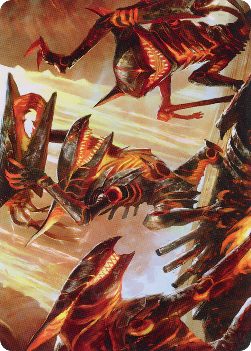 Gleeful Demolition // Gleeful Demolition (AONE-028) - Phyrexia: All Will Be One Art Series (Borderless)