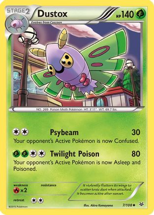 Dustox (7) (7) 007  XY  Roaring Skies - Uncommon