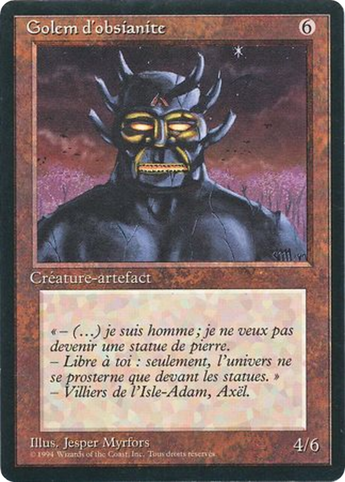 Obsianus Golem (FBB-) - Foreign Black Border