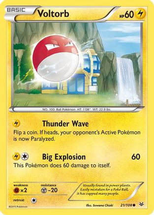 Voltorb 021/108  XY  Roaring Skies - Common