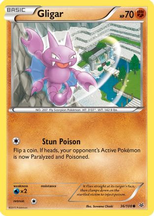 Gligar 036  XY  Roaring Skies - Common