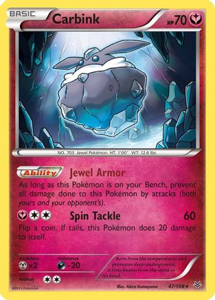 Carbink 047  XY  Roaring Skies - Rare