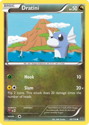 Dratini 049  - Reverse Holofoil XY  Roaring Skies - Common