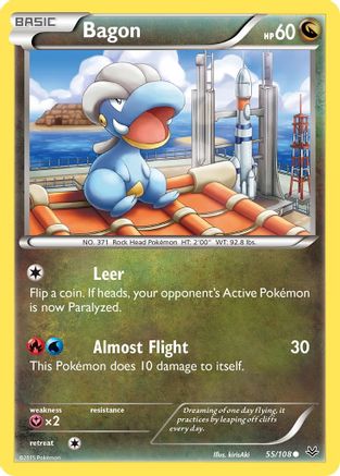 Bagon (55) (55) 055  - Reverse Holofoil XY  Roaring Skies - Common