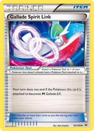 Gallade Spirit Link 083  - Reverse Holofoil XY  Roaring Skies - Uncommon
