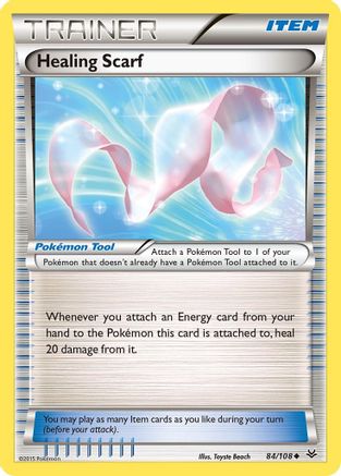 Healing Scarf 084  - Reverse Holofoil XY  Roaring Skies - Uncommon