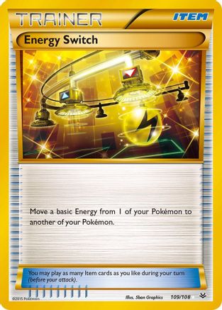 Energy Switch 109  - Holofoil XY  Roaring Skies - Secret Rare