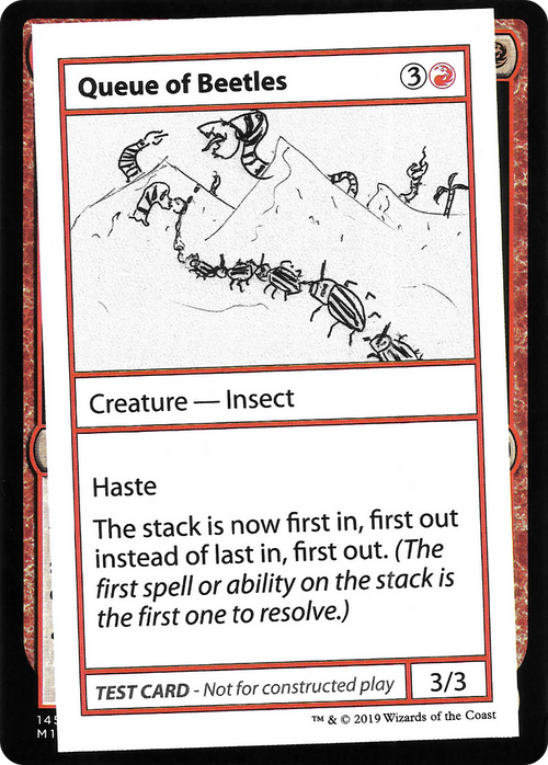 Queue of Beetles (No PW Symbol) (CMB1-061) - Mystery Booster Playtest Cards 2021