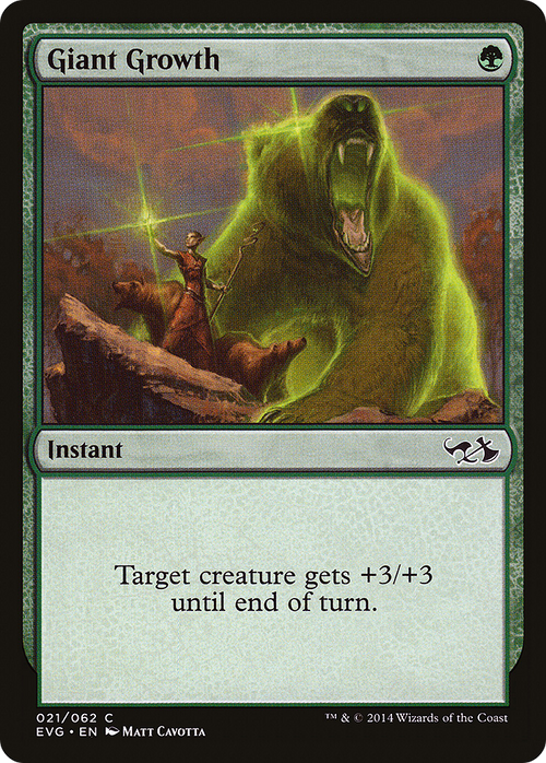 Giant Growth (Goblins vs Elves) (DD3-021) - Duel Decks Anthology: Elves vs. Goblins