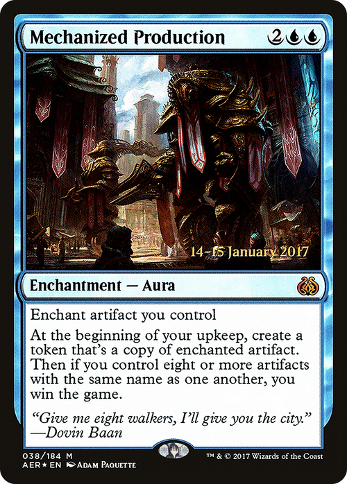 Mechanized Production (PRE-38S) - Aether Revolt Promos Foil