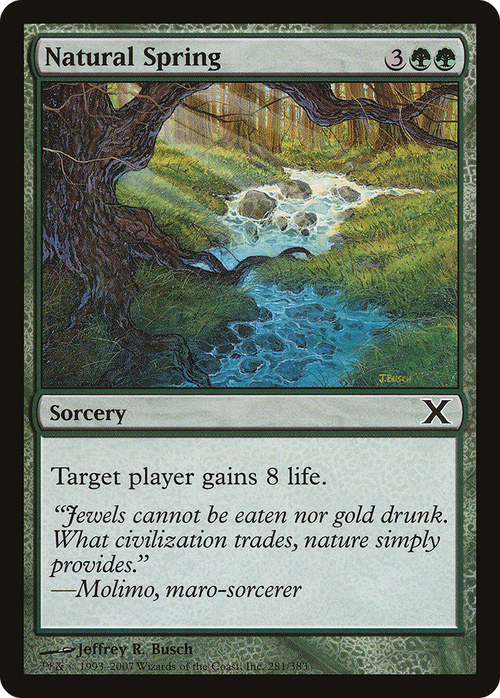 Natural Spring (10E-281) - Tenth Edition