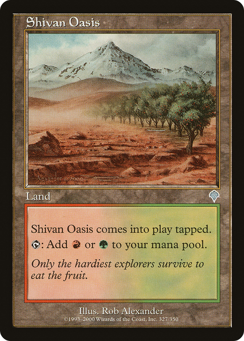 Shivan Oasis (INV-327) - Invasion Foil