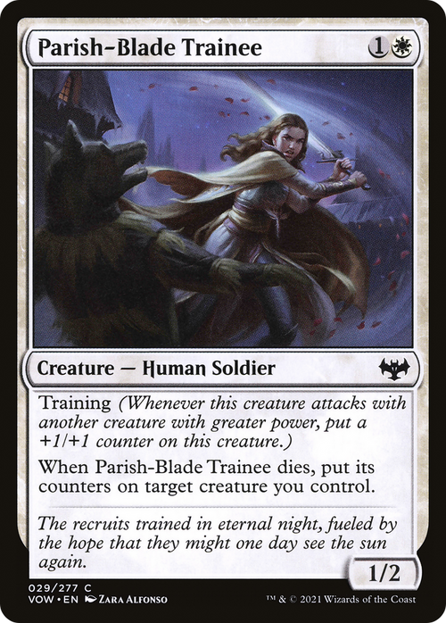 Parish-Blade Trainee (VOW-029) - Innistrad: Crimson Vow Foil