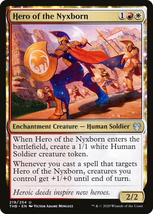 Hero of the Nyxborn (THB-219) - Theros Beyond Death: (enchantment) Foil