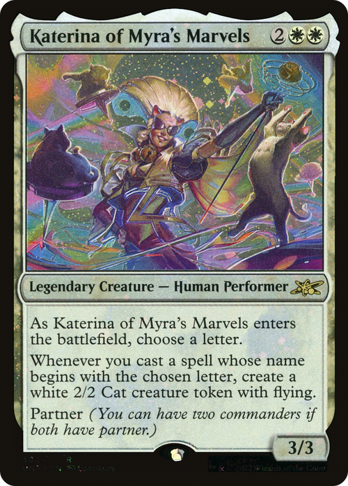 Katerina of Myra's Marvels (Galaxy Foil) (UNF-302) - Unfinity Foil