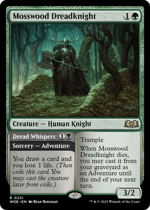 Mosswood Dreadknight (WOE-231) - Wilds of Eldraine Foil