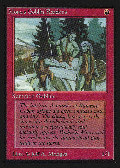 Mons's Goblin Raiders (IE) (IED-) - Intl. Collectors' Edition