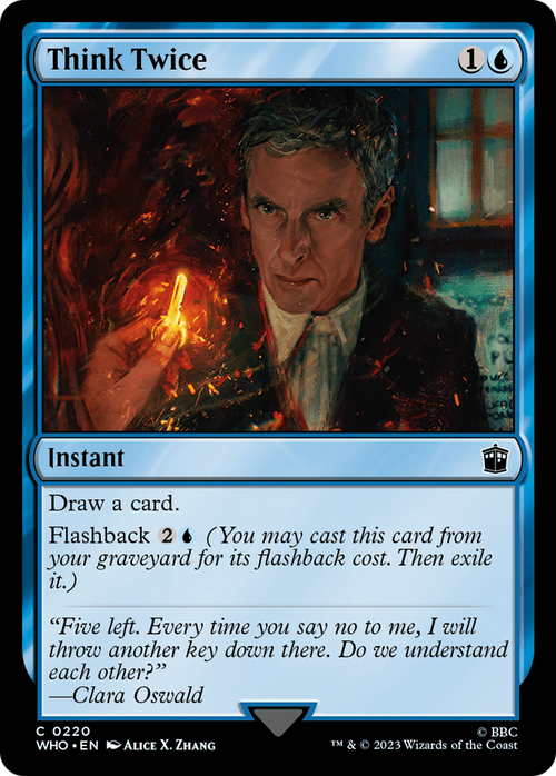 Think Twice (WHO-220) - Doctor Who Foil