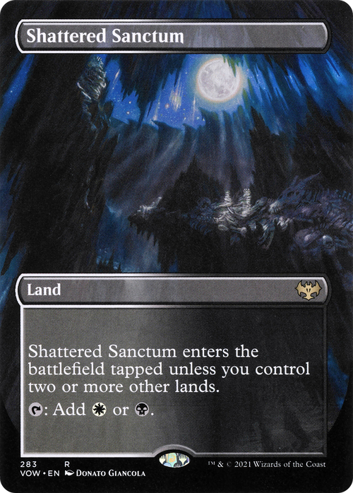 Shattered Sanctum (Borderless) (VOW-283) - Innistrad: Crimson Vow (Borderless)