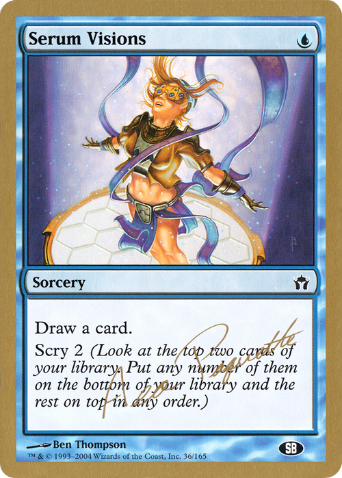 Serum Visions - 2004 Aeo Paquette (5DN) (SB) (WCD-AP36SB) - World Championship Decks 2004