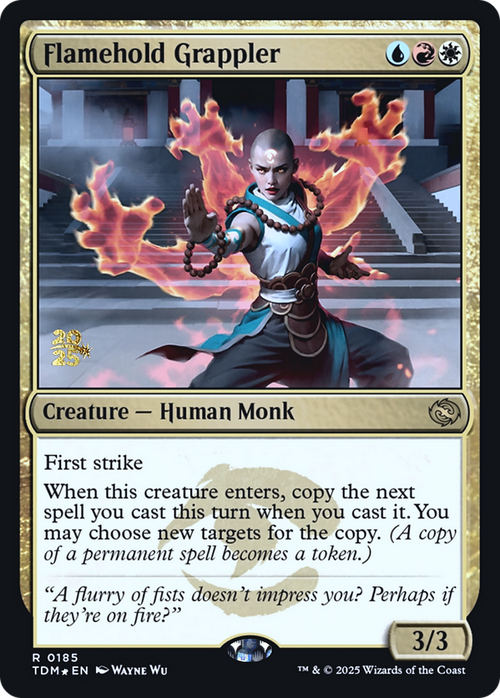 Flamehold Grappler (PRE-185S) - Prerelease Cards Foil