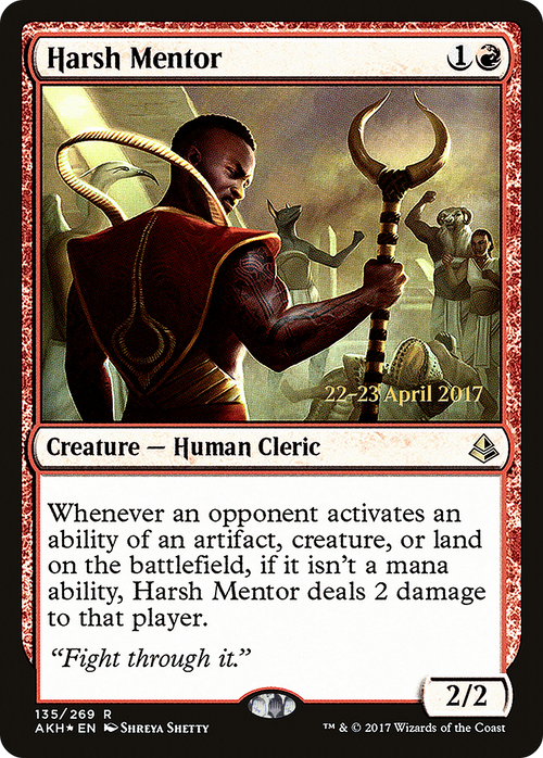 Harsh Mentor (PRE-135S) - Amonkhet Promos Foil