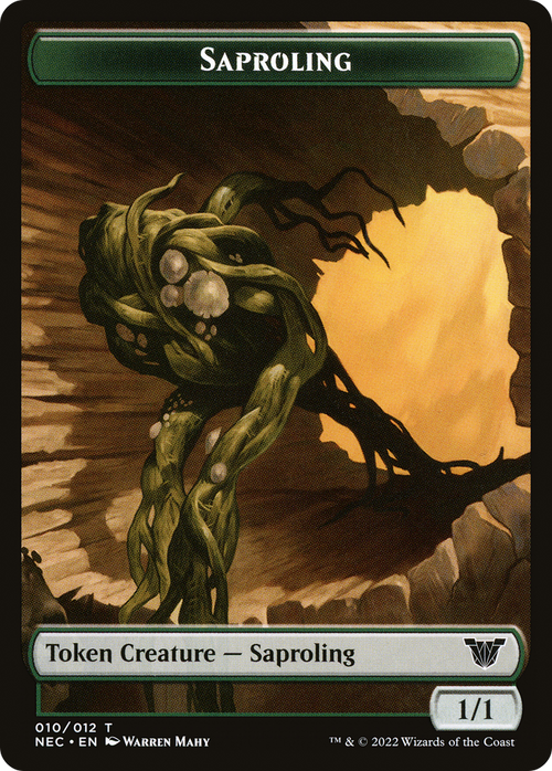 Saproling (TNEC-010) - Neon Dynasty Commander Tokens Foil