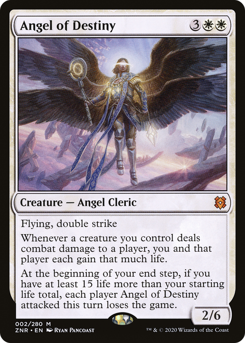 Angel of Destiny (ZNR-002) - Zendikar Rising Foil