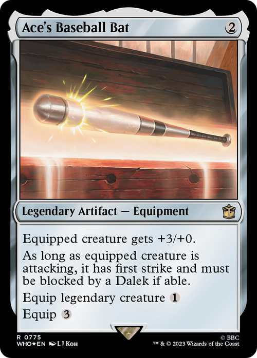 Ace's Baseball Bat (Surge Foil) (WHO-775) - Doctor Who Foil