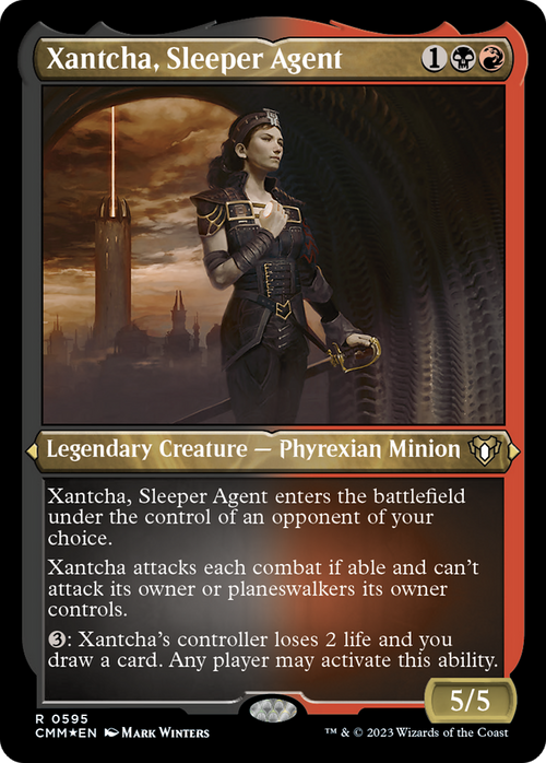 Xantcha, Sleeper Agent (Foil Etched) (CMM-595) - Commander Masters Foil