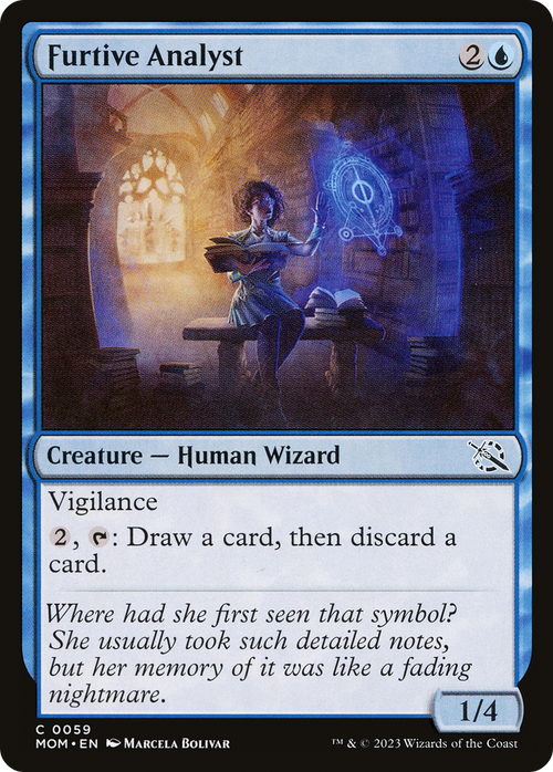 Furtive Analyst (MOM-059) - March of the Machine Foil