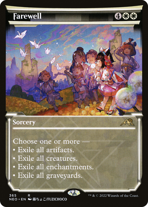 Farewell (Showcase) (NEO-365) - Kamigawa: Neon Dynasty: (Showcase)