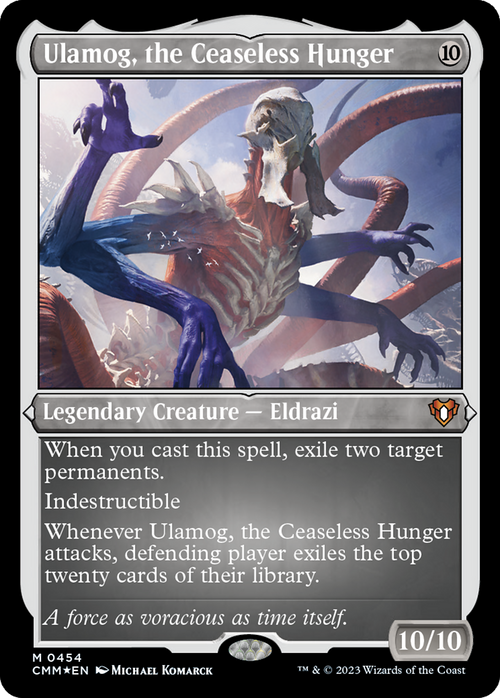 Ulamog, the Ceaseless Hunger (Foil Etched) (CMM-454) - Commander Masters Foil