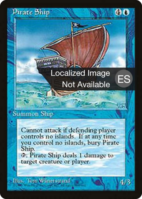 Pirate Ship (4BB-) - Fourth Edition Foreign Black Border