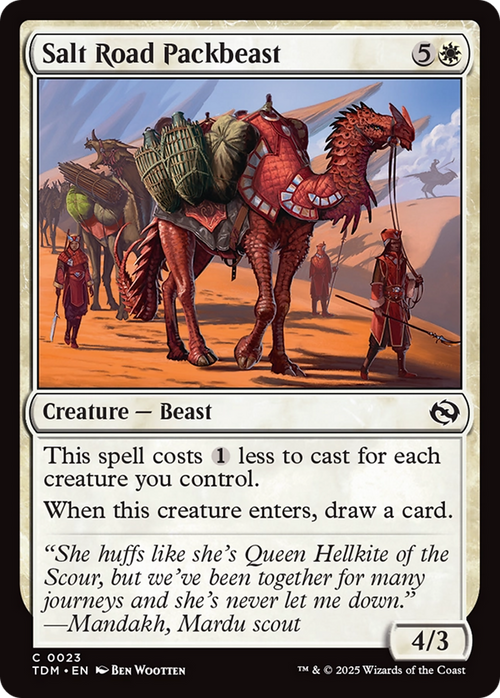 Salt Road Packbeast (TDM-023) - Tarkir: Dragonstorm