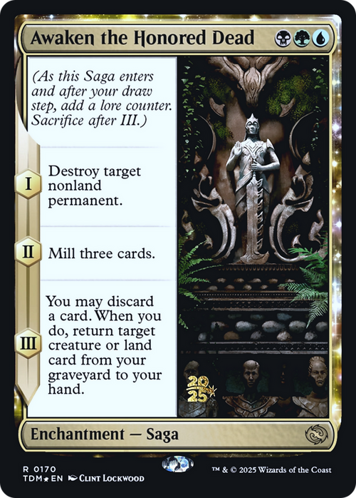 Awaken the Honored Dead (PRE-170S) - Prerelease Cards: (enchantment) Foil