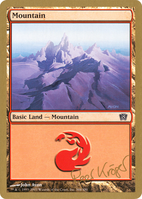 Mountain (344) - 2003 Peer Kroger (8ED) (WCD-PK344) - World Championship Decks 2003