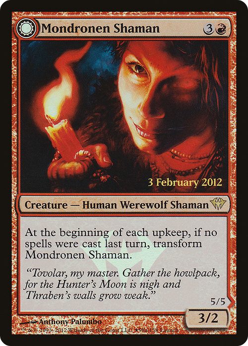 Mondronen Shaman (LARP-98★) - Dark Ascension Promos: (Double Faced Transform) Foil