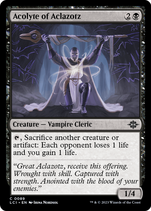 Acolyte of Aclazotz (LCI-089) - The Lost Caverns of Ixalan