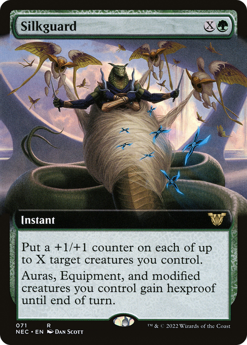 Silkguard (Extended Art) (NEC-071) - Neon Dynasty Commander: (Extended Art)