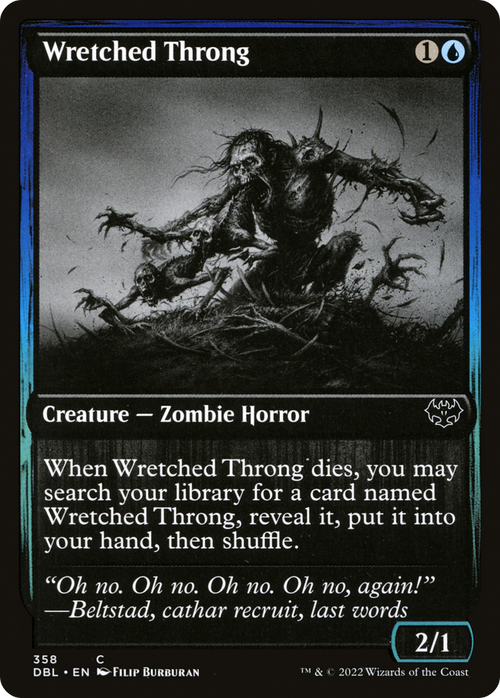 Wretched Throng (DBL-358) - Innistrad: Double Feature Foil