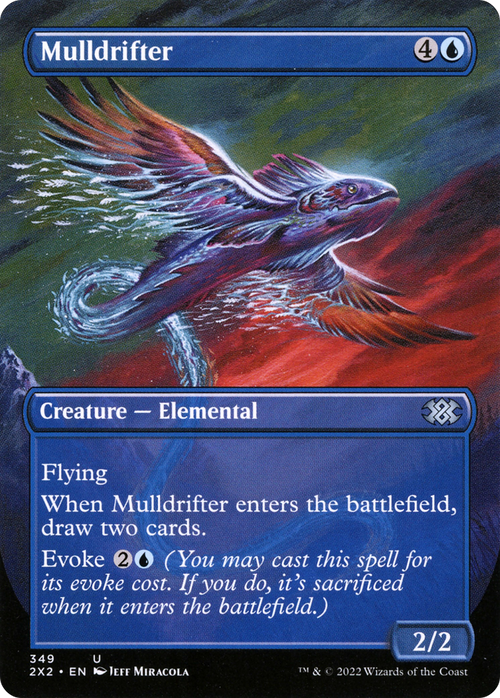 Mulldrifter (Borderless) (2X2-349) - Double Masters 2022 Foil