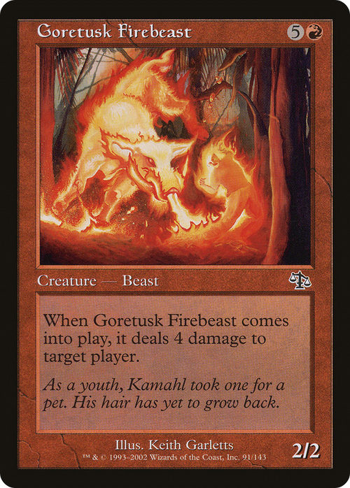 Goretusk Firebeast (JUD-091) - Judgment Foil