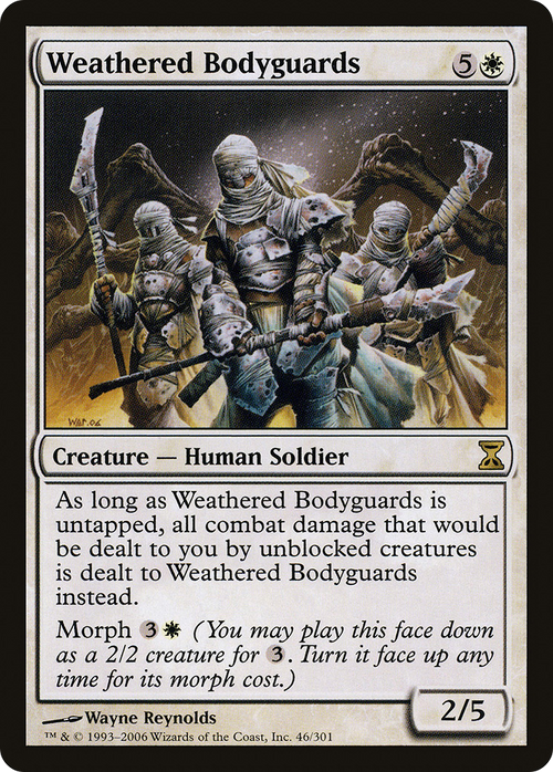 Weathered Bodyguards (TSP-046) - Time Spiral Foil
