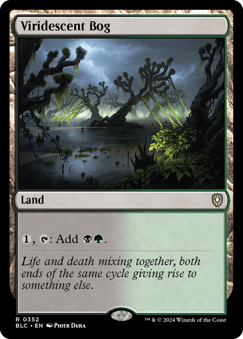 Viridescent Bog (BLC-352) - Bloomburrow Commander